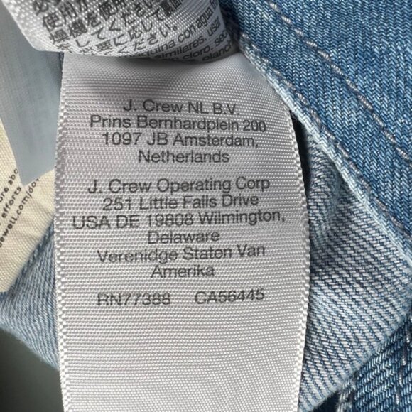 NWT MADEWELL Crop Jean Jacket in Dursett Wash with Pockets 100% Cotton‎ NJ735 XS - Picture 16 of 16